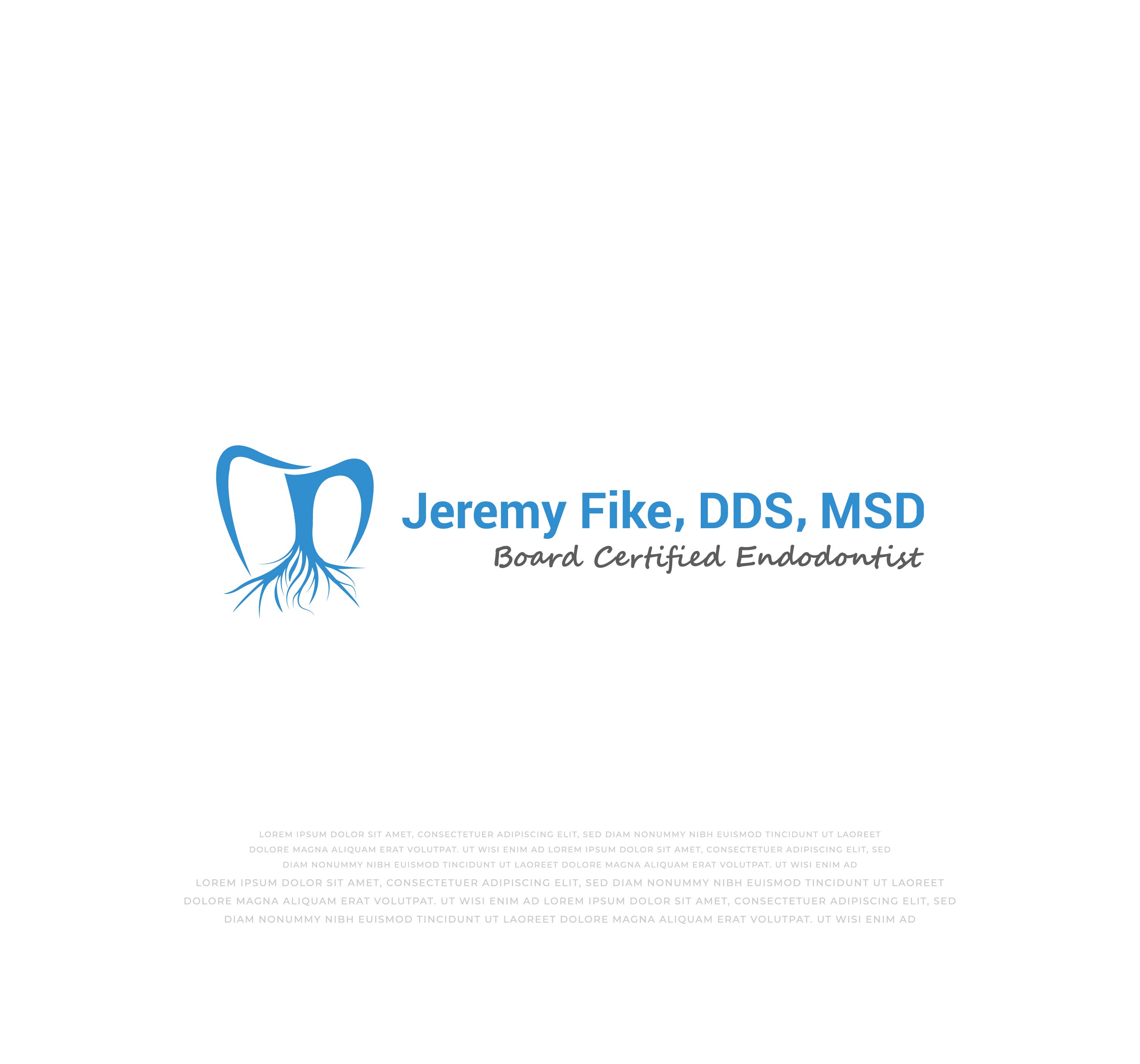 Logo Design by mehedi.h for Jeremy Fike DDS, PLLC | Design #30929034