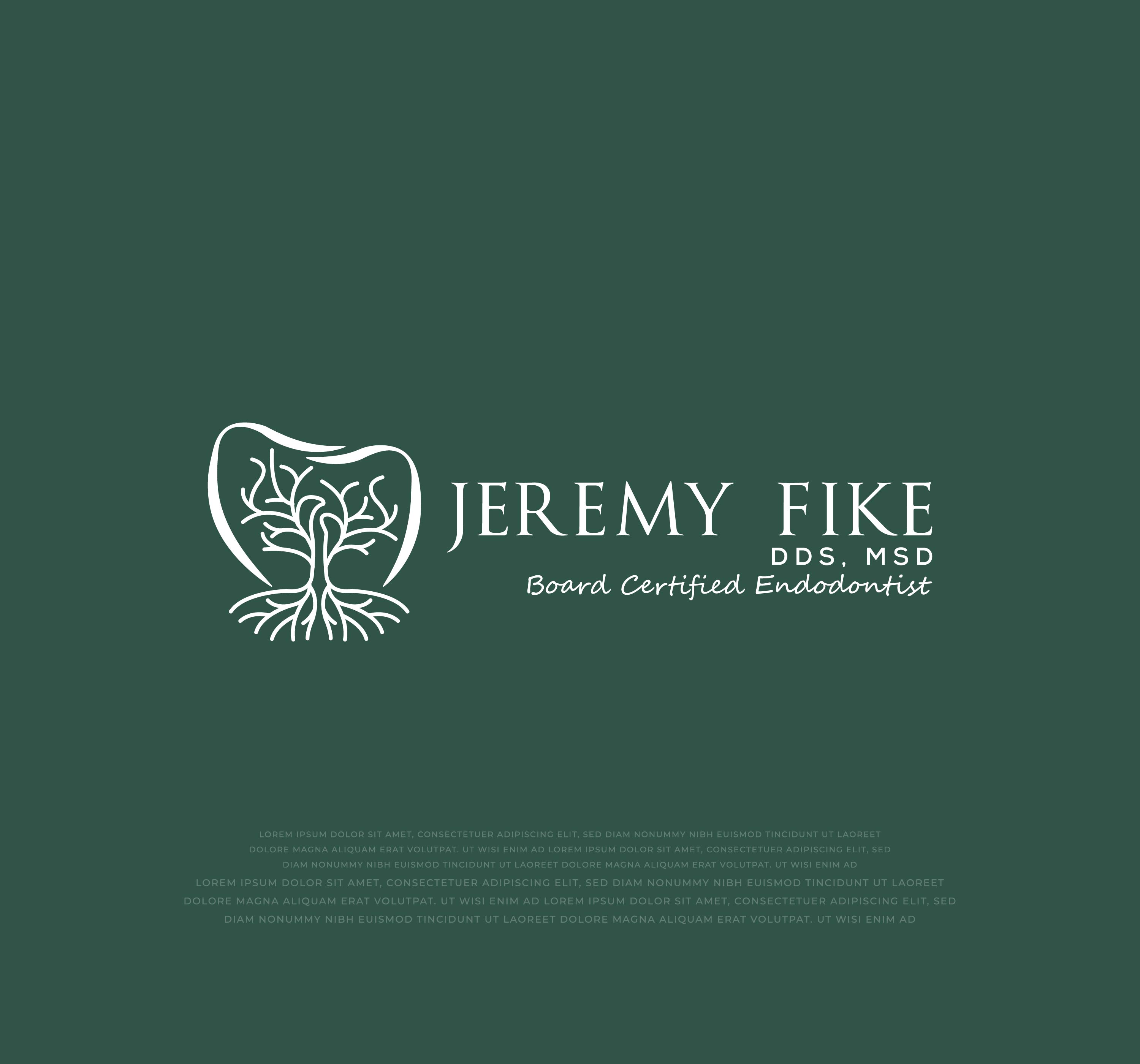 Logo Design by mehedi.h for Jeremy Fike DDS, PLLC | Design #30929489