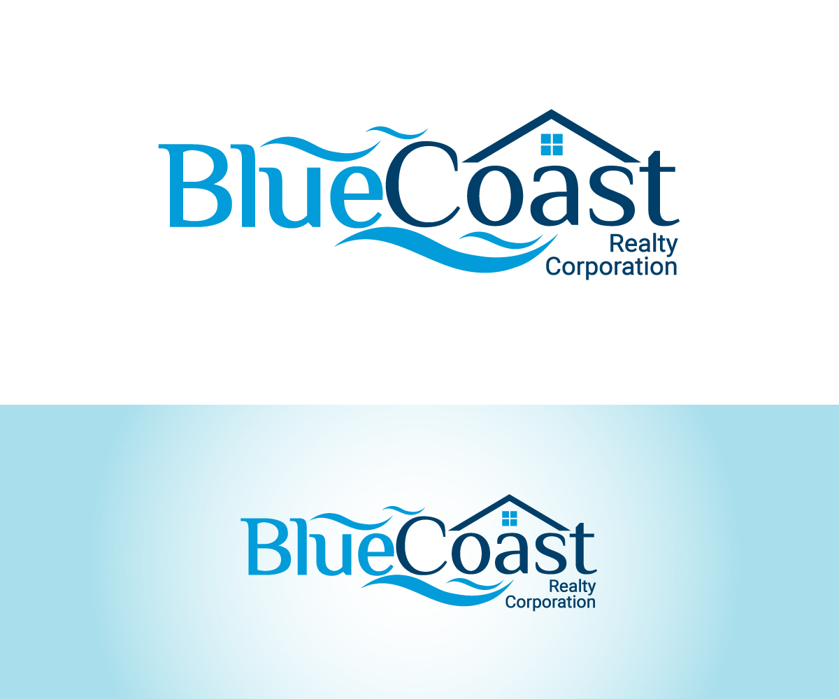 Logo Design by Paint-Tools for BlueCoast Realty Corporation | Design #30935952