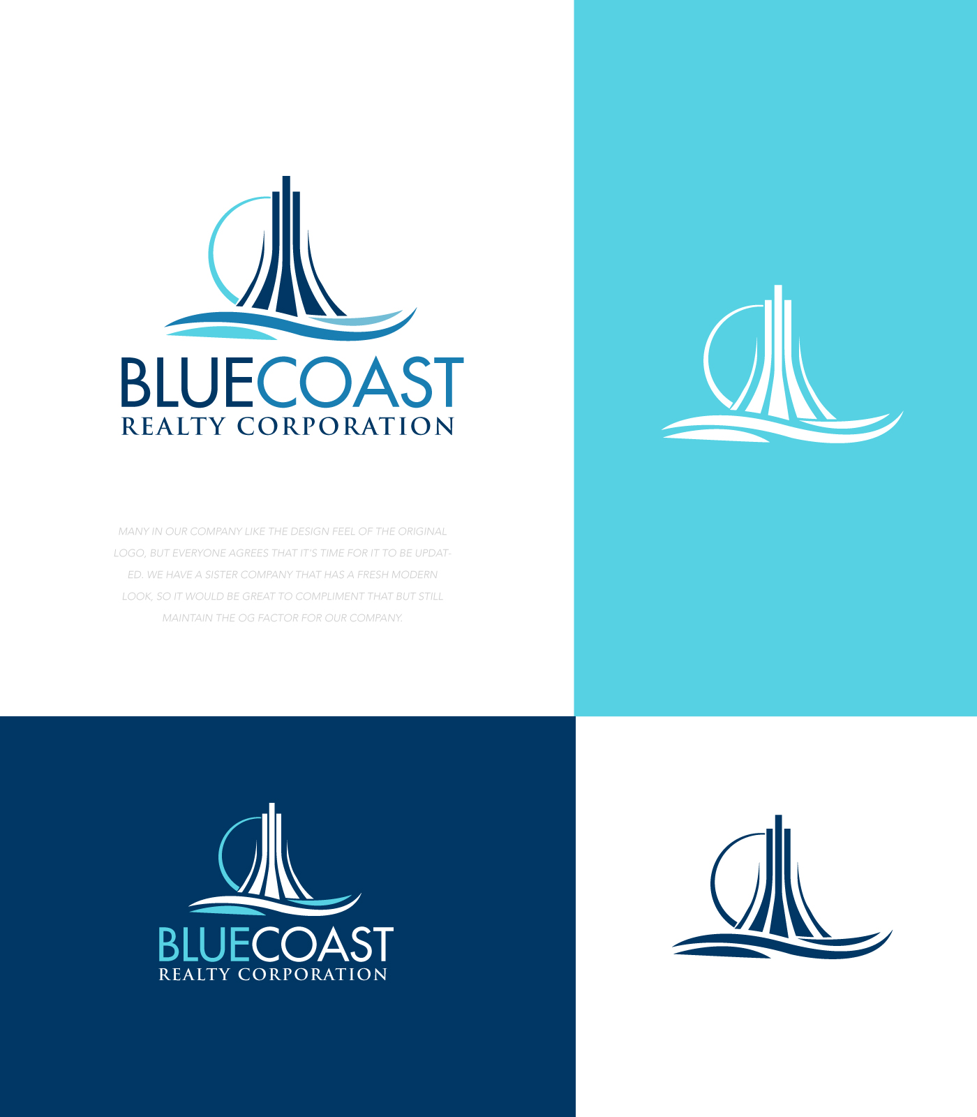 Logo Design by Nazma _Begum for BlueCoast Realty Corporation | Design #30942335