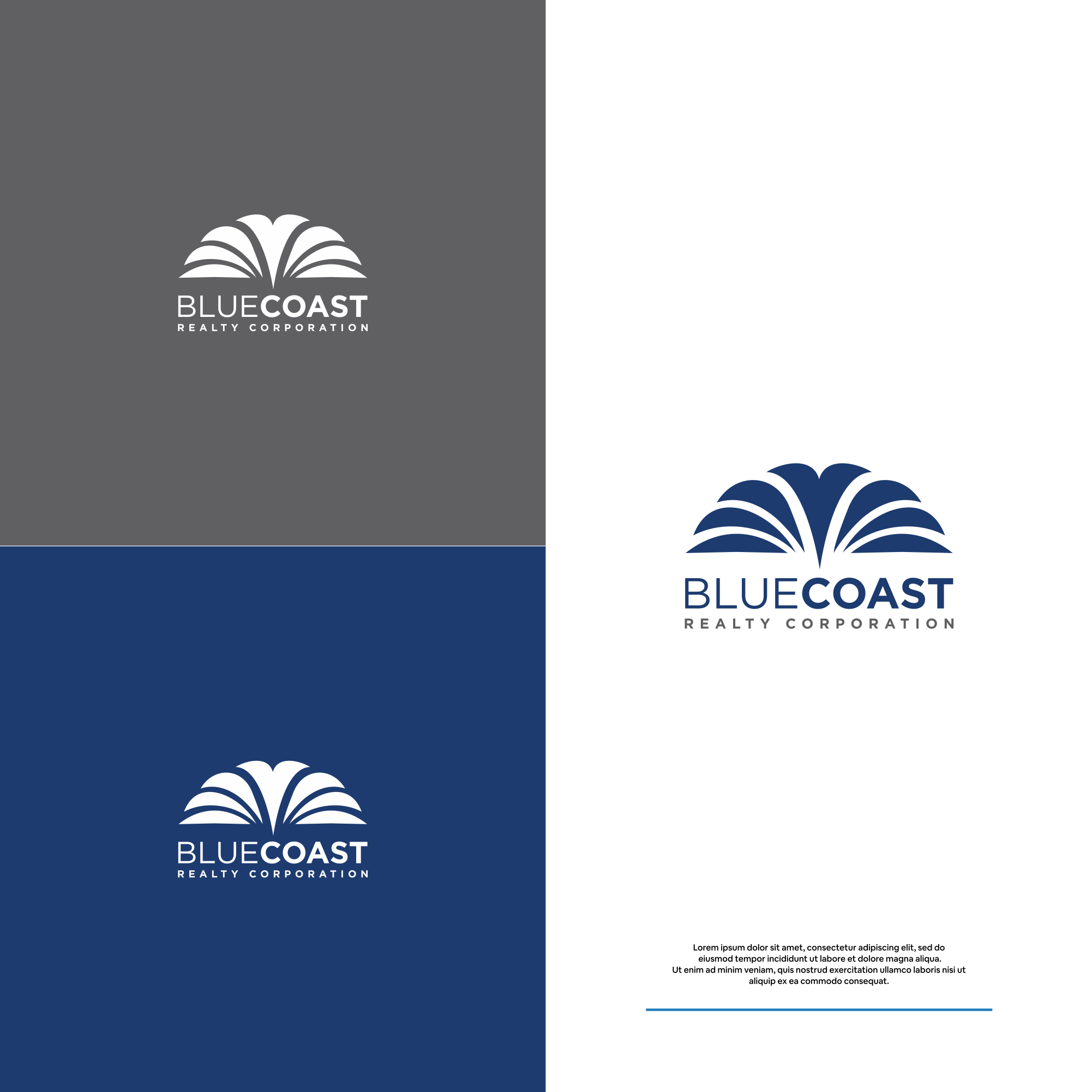 Logo Design by DesignFirst for BlueCoast Realty Corporation | Design #30933714