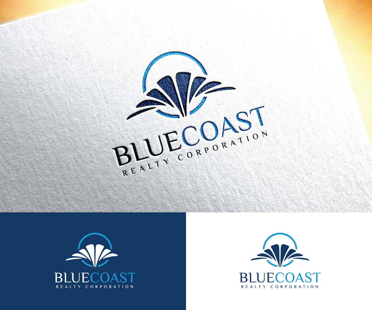 Logo Design by step forward 2 for BlueCoast Realty Corporation | Design #30940274