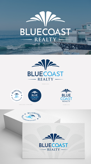 Logo Design by Asya Logo for BlueCoast Realty Corporation | Design #31008999