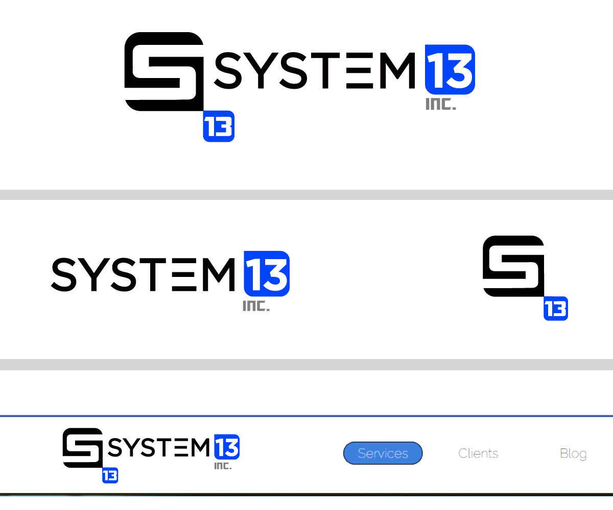 Logo Design by Paint-Tools for System13, Inc. | Design #30935918