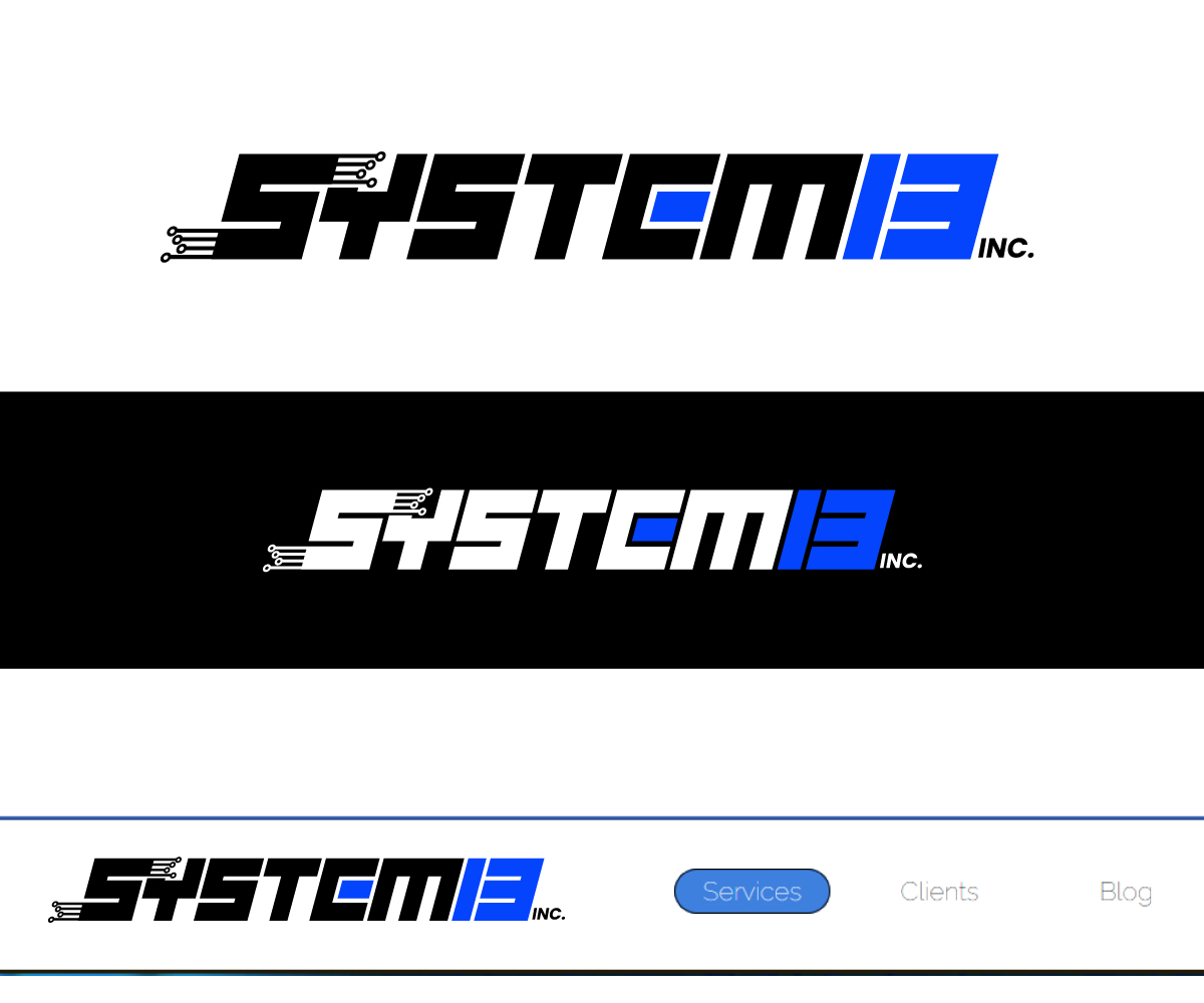 Logo Design by Paint-Tools for System13, Inc. | Design #30941041