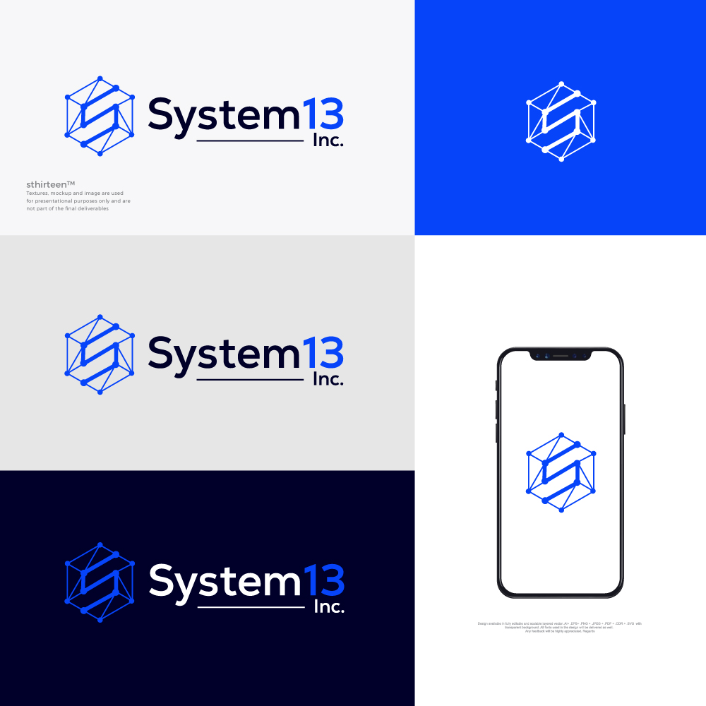 Logo Design by vectorvision13 for System13, Inc. | Design #30946384