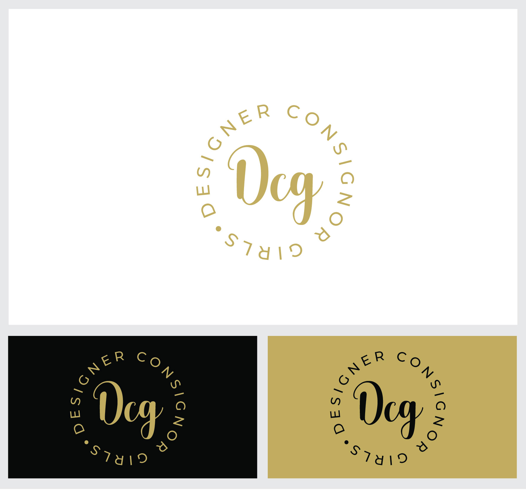 Logo Design by angelonyamu for Designer Consignor Girls  | Design #30971412