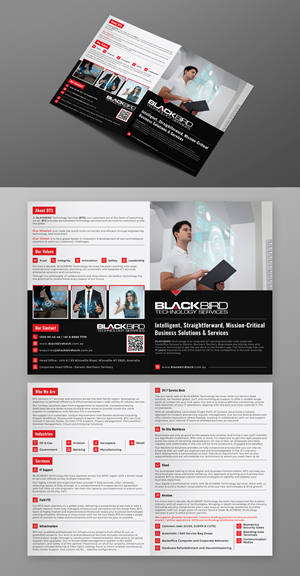 Diseño de Brochure por KreativeMadz para BLACKBIRD Technology | Diseño: #30942658