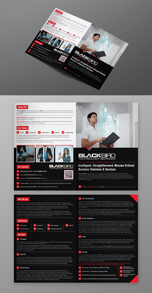 Diseño de Brochure por KreativeMadz para BLACKBIRD Technology | Diseño: #30942934