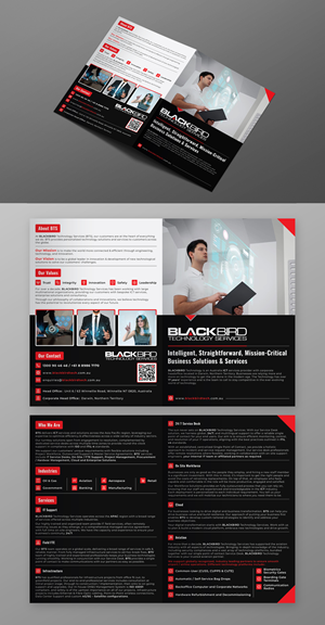 Diseño de Brochure por KreativeMadz para BLACKBIRD Technology | Diseño: #30943115