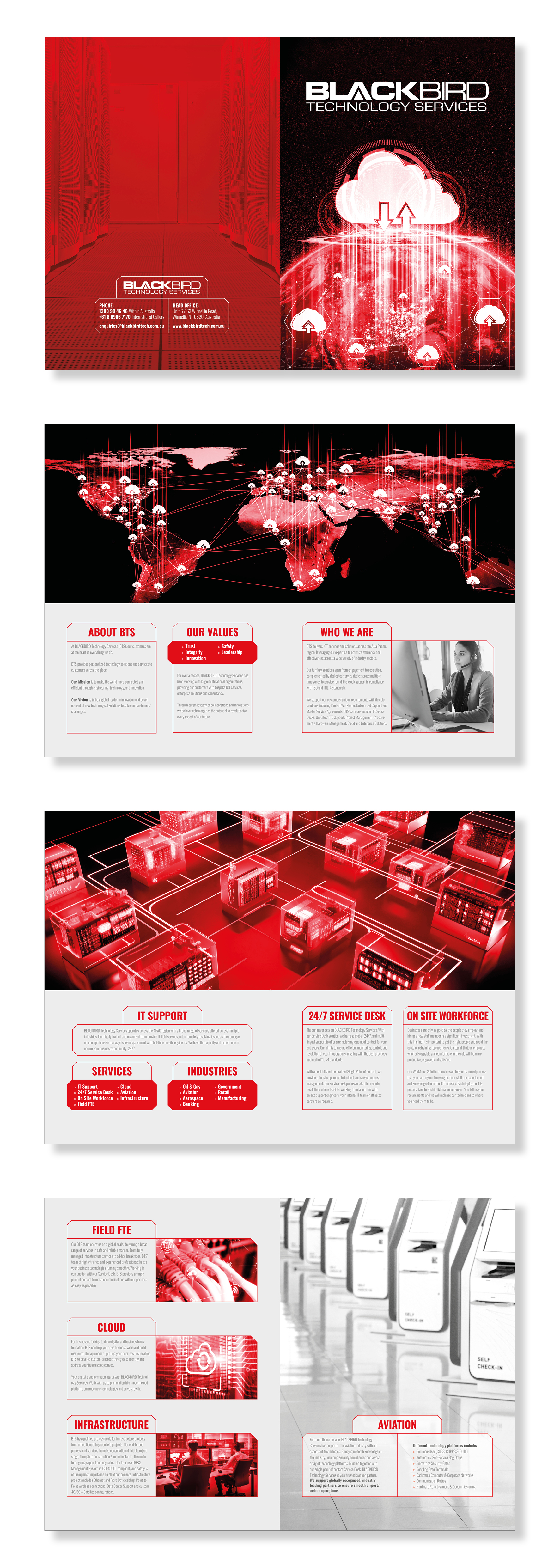 Brochure Design by MarkoE for BLACKBIRD Technology | Design #30959567