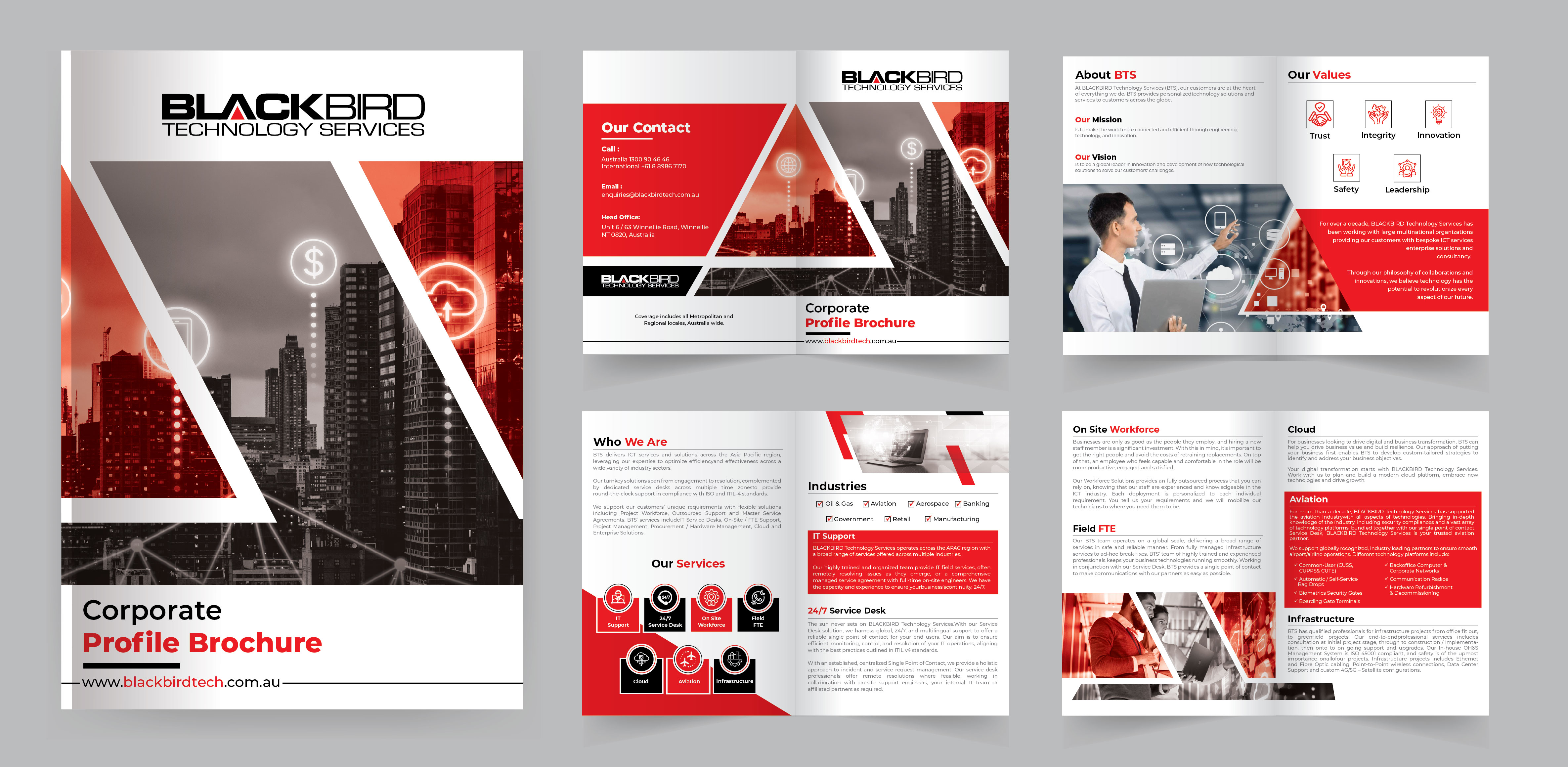 Diseño de Brochure por artbitin para BLACKBIRD Technology | Diseño #30941228
