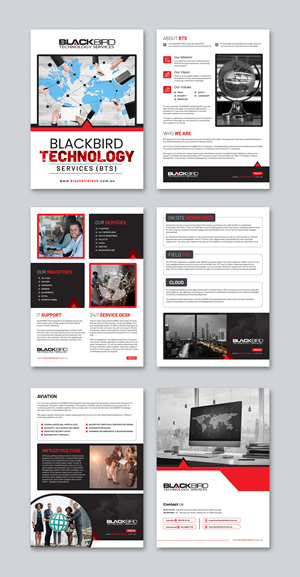Diseño de Brochure por debdesign para BLACKBIRD Technology | Diseño: #30963879