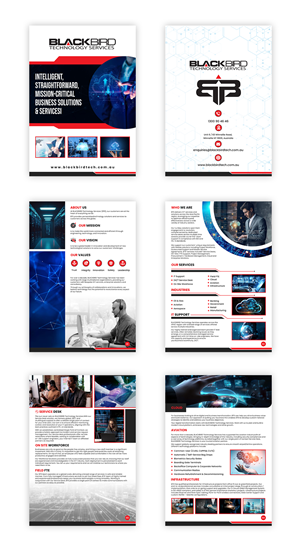 Diseño de Brochure por debdesign para BLACKBIRD Technology | Diseño: #30964561