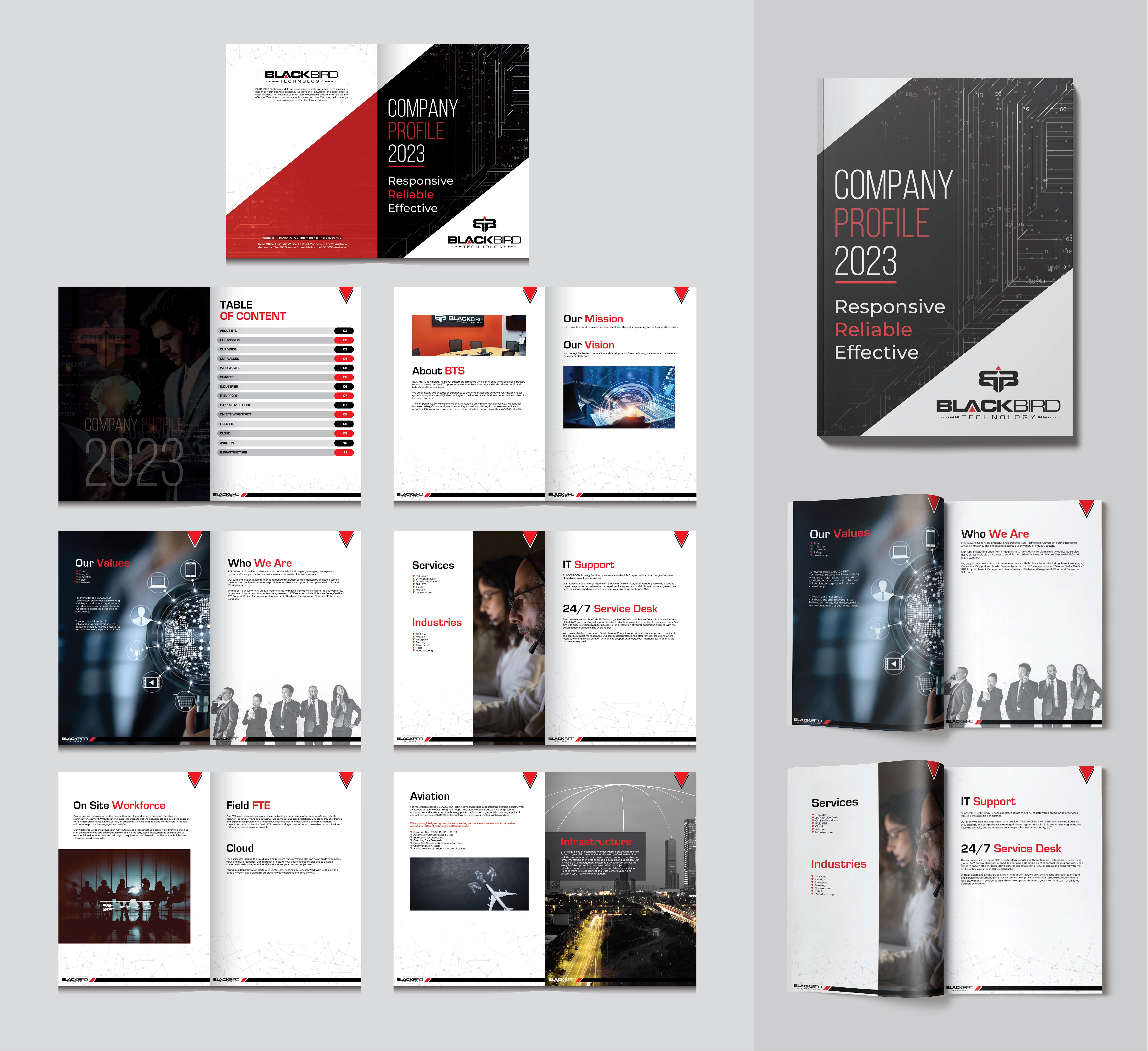 Brochure Design by 3Guys for BLACKBIRD Technology | Design #30938464