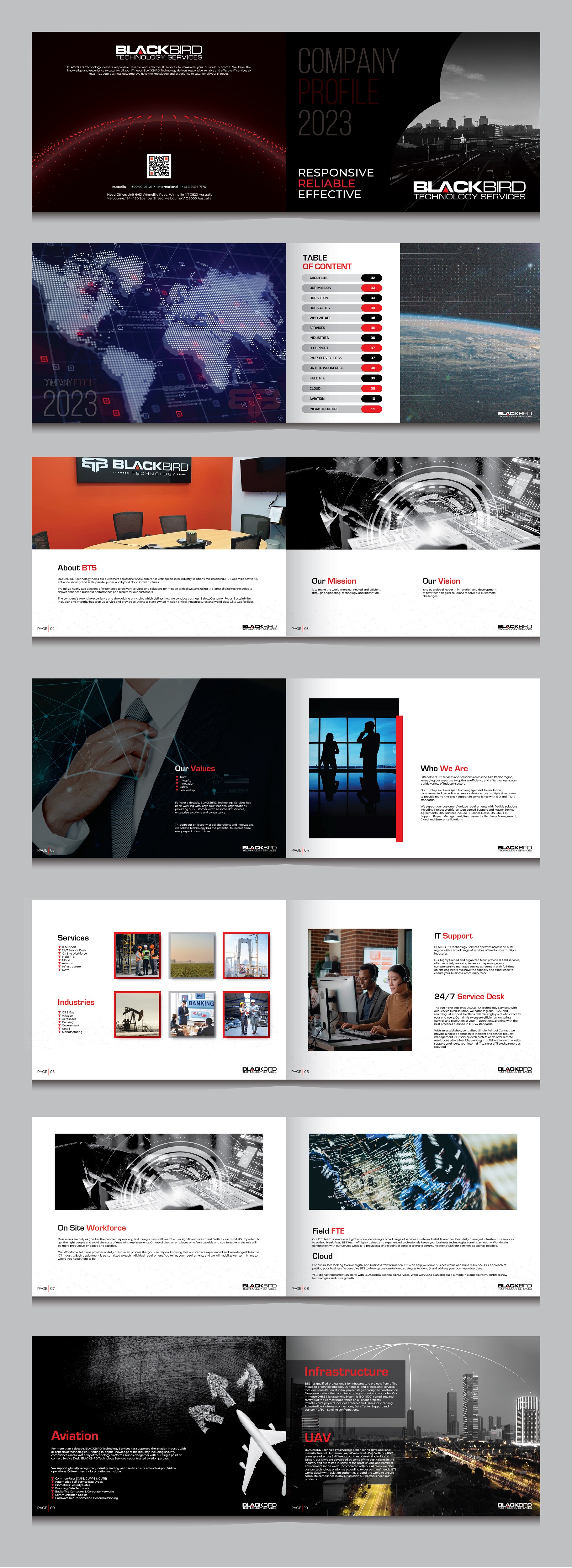 Diseño de Brochure por 3Guys para BLACKBIRD Technology | Diseño: #30975316