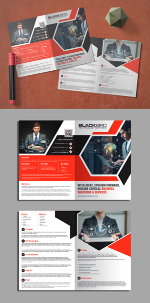 Diseño de Brochure por ecorokerz para BLACKBIRD Technology | Diseño: #30935774