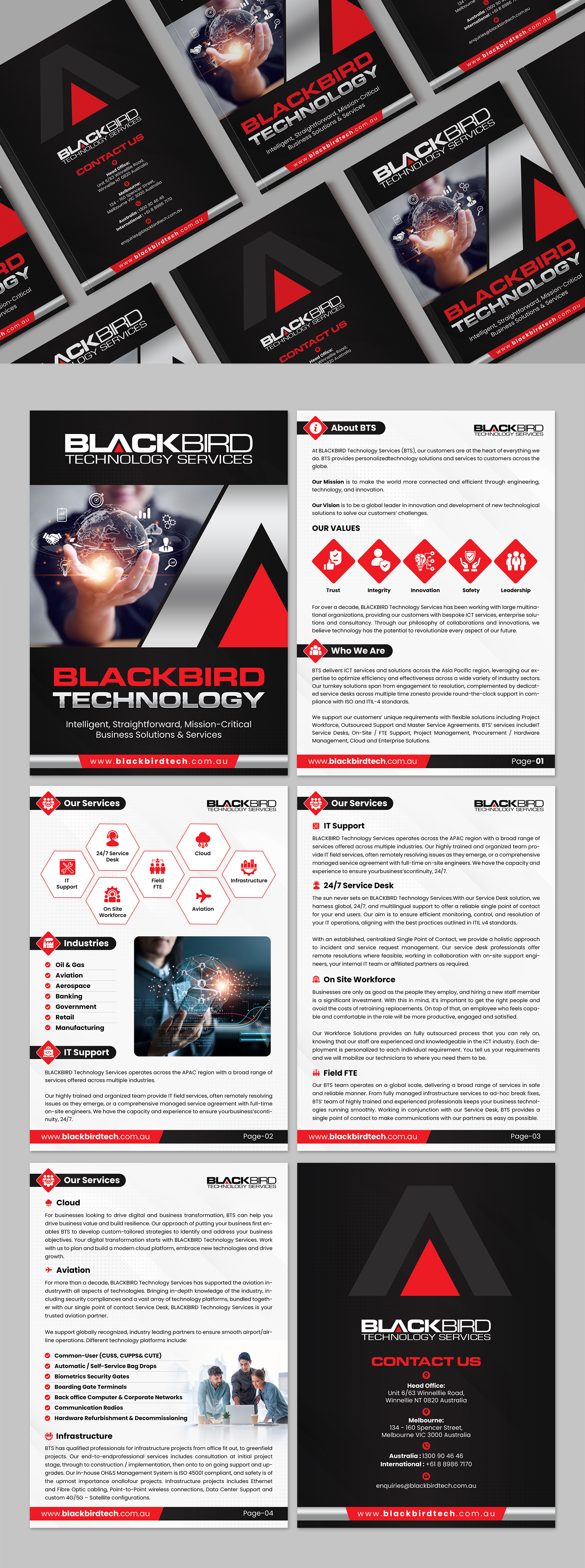 Brochure Design by SAI DESIGNS for BLACKBIRD Technology | Design #30957010