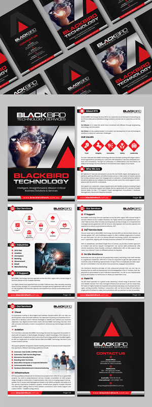 Diseño de Brochure por SAI DESIGNS para BLACKBIRD Technology | Diseño: #30957010