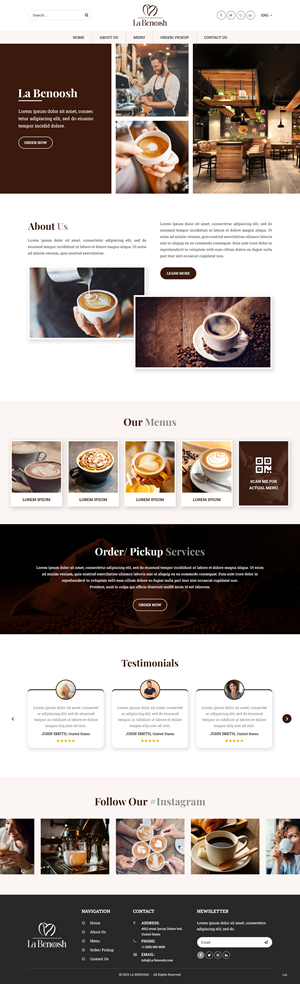 Web Design by pb for La Benoosh | Design: #30945168