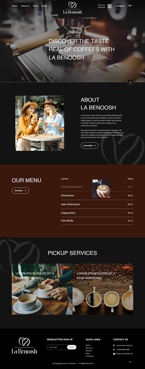 Web Design by pb for La Benoosh | Design: #30945176