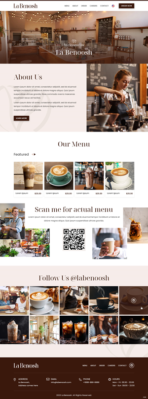 Web Design by pb for La Benoosh | Design: #30945178