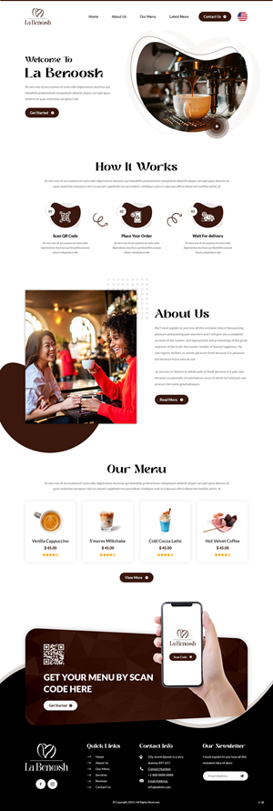Web Design by pb for La Benoosh | Design: #30945179