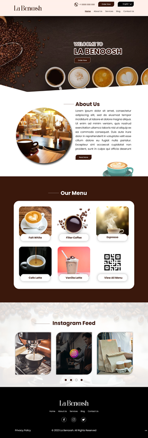 Web Design by pb for La Benoosh | Design: #30945184