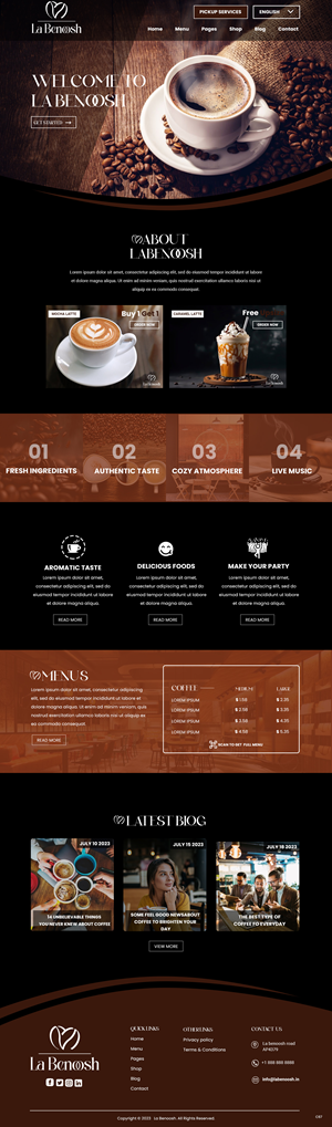 Web Design by pb for La Benoosh | Design: #30945185