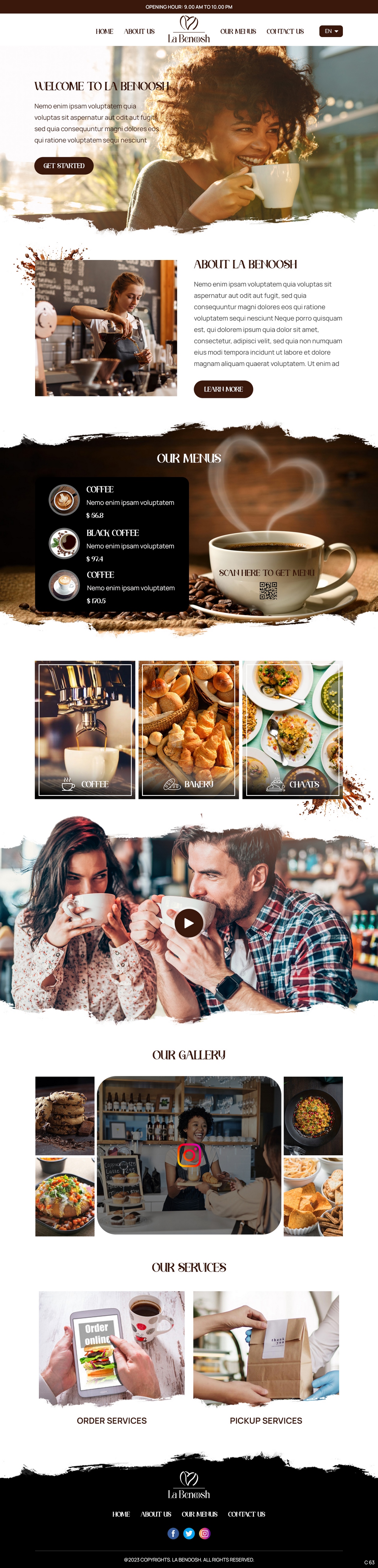Web Design by pb for La Benoosh | Design #30945188