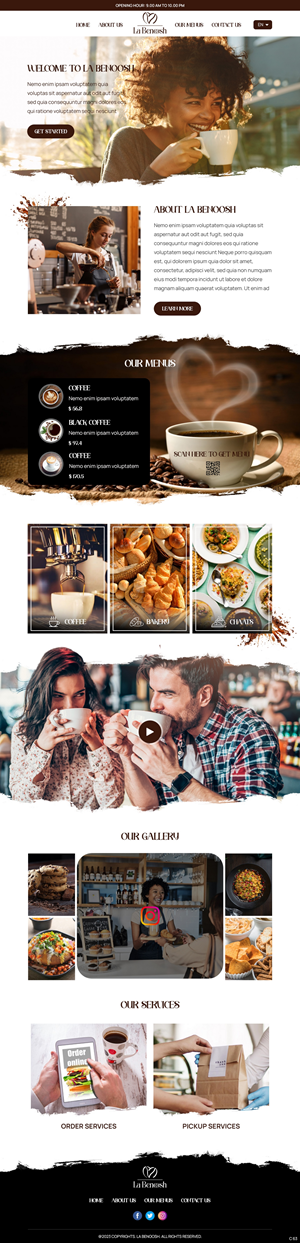 Web Design by pb for La Benoosh | Design: #30945188