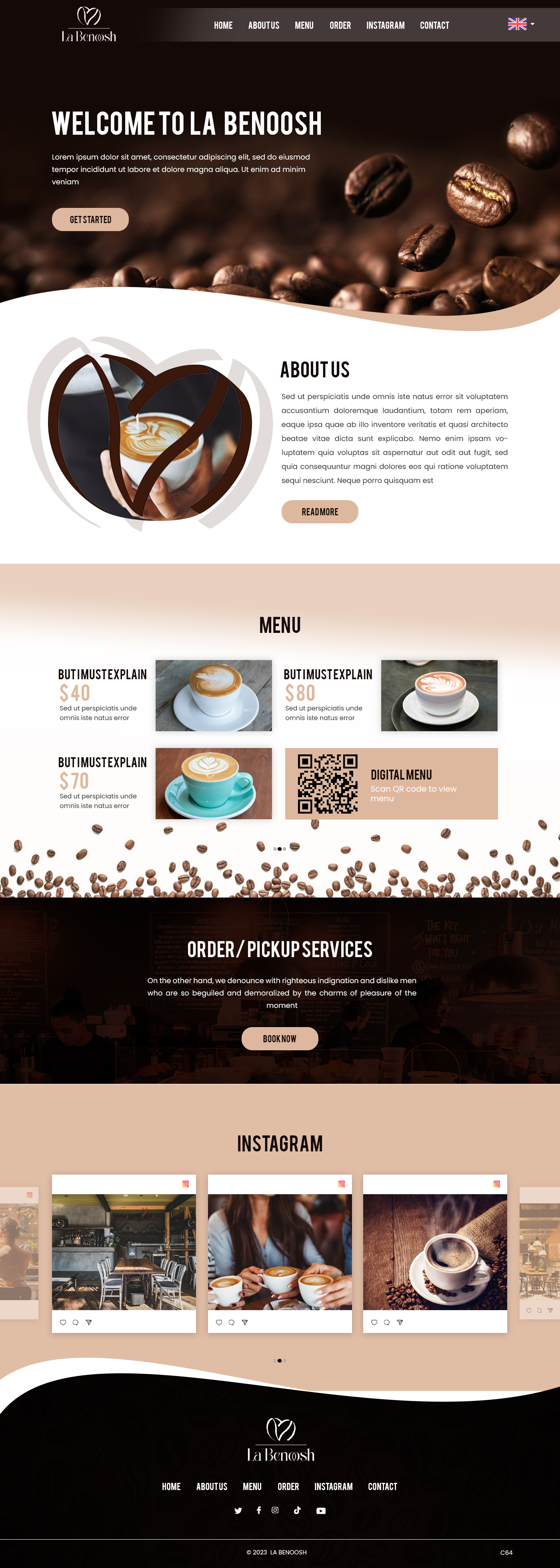 Web Design by pb for La Benoosh | Design #30951287
