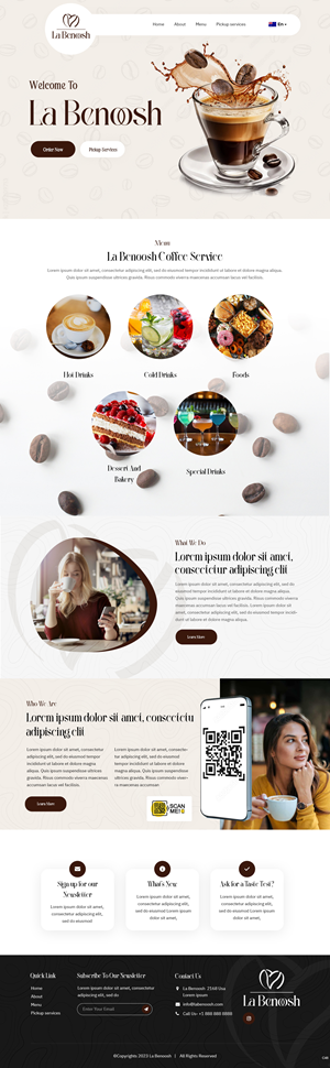 Web Design by pb for La Benoosh | Design: #30951289