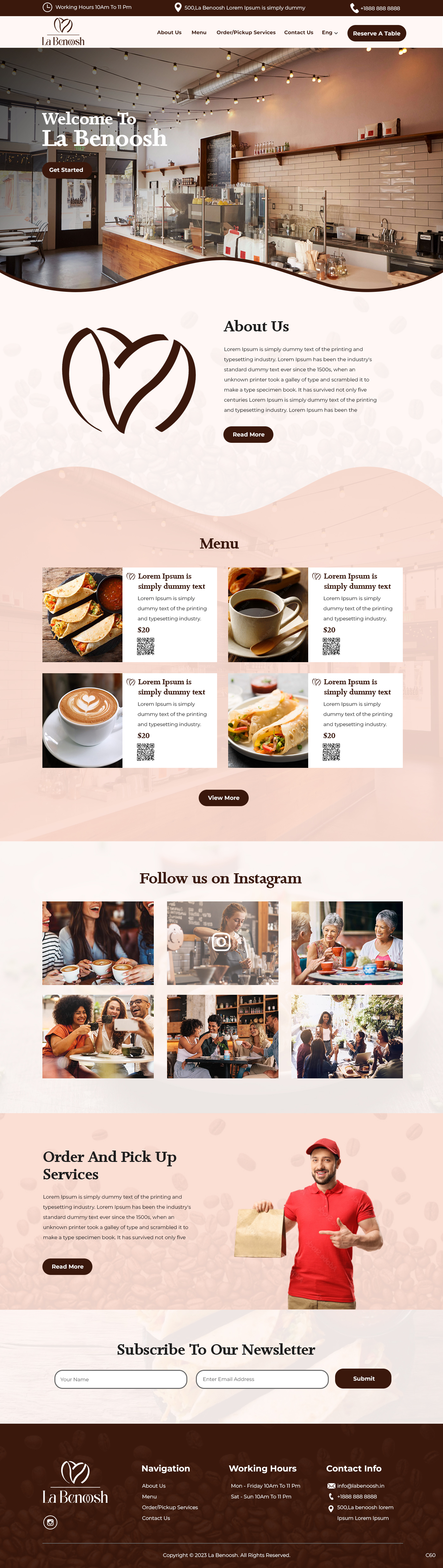 Web Design by pb for La Benoosh | Design #30951290