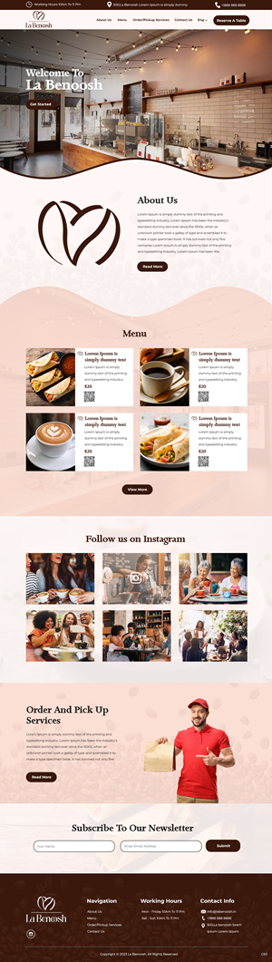 Web Design by pb for La Benoosh | Design: #30951290