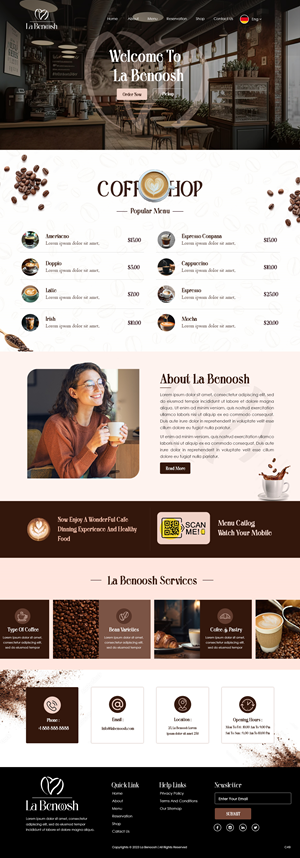 Web Design by pb for La Benoosh | Design: #30951291