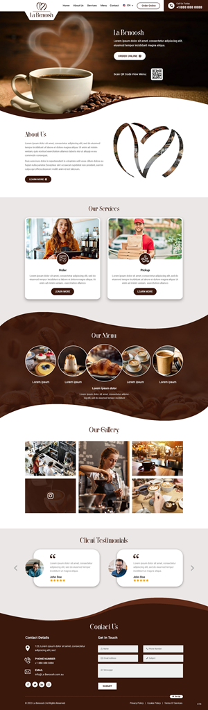 Web Design by pb for La Benoosh | Design: #30952791