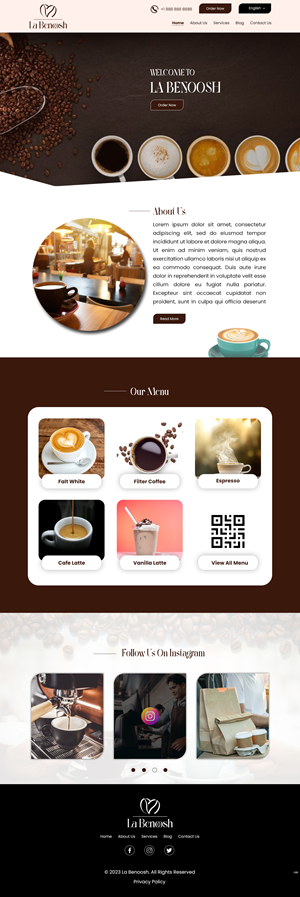 Web Design by pb for La Benoosh | Design: #30959427