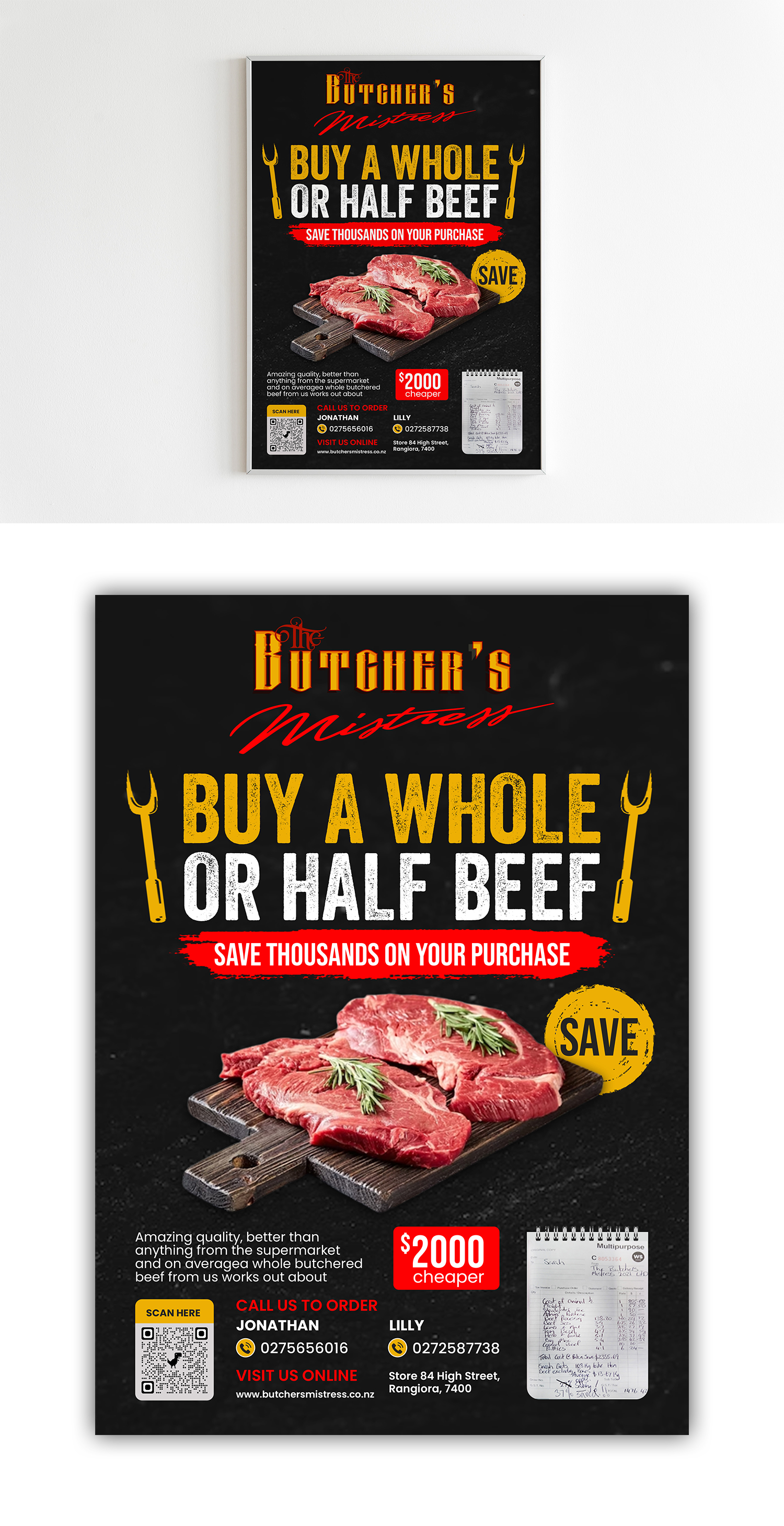 Flyer Design by debdesign for The Butchers Mistress 2021 Ltd  | Design #30941586