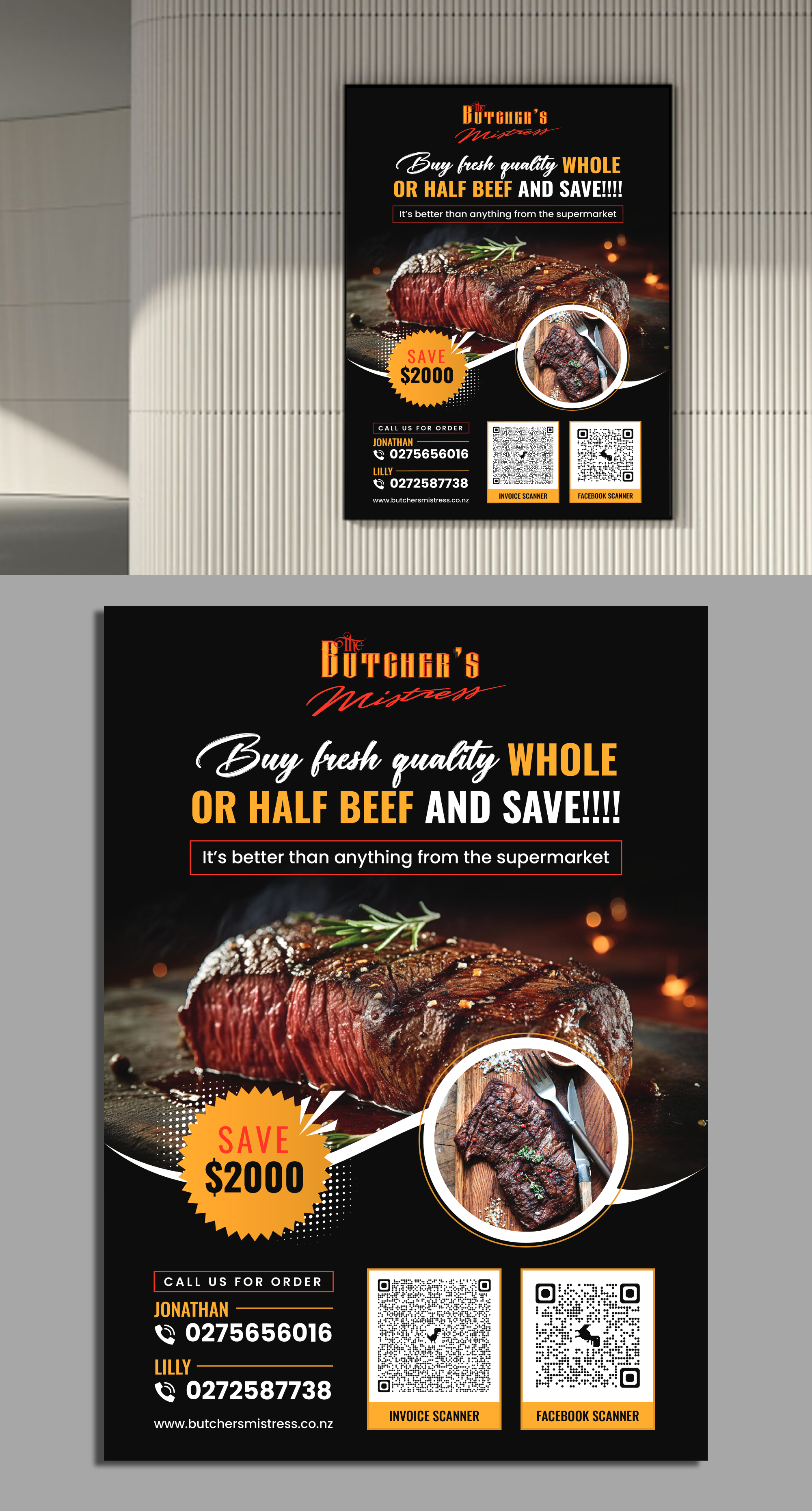 Flyer Design by ecorokerz for The Butchers Mistress 2021 Ltd  | Design #30943523