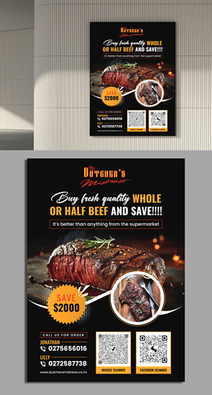 Flyer Design by ecorokerz for The Butchers Mistress 2021 Ltd  | Design: #30943523