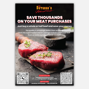 Flyer Design by Bidita Saha for The Butchers Mistress 2021 Ltd  | Design: #30941220