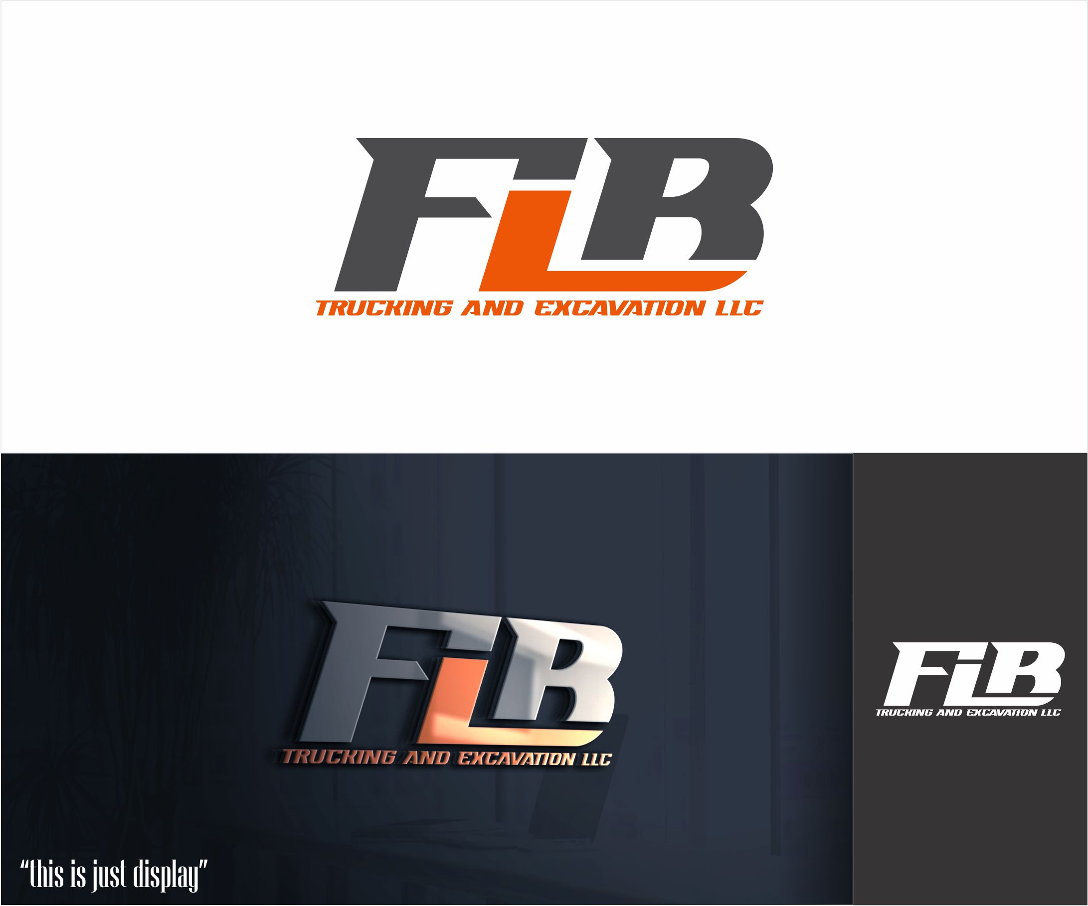 Logo-Design von alkaline für FLB TRUCKING AND EXCAVATION LLC | Design #30958705