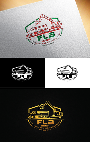 Logo-Design von Logo Stock für FLB TRUCKING AND EXCAVATION LLC | Design: #30955647