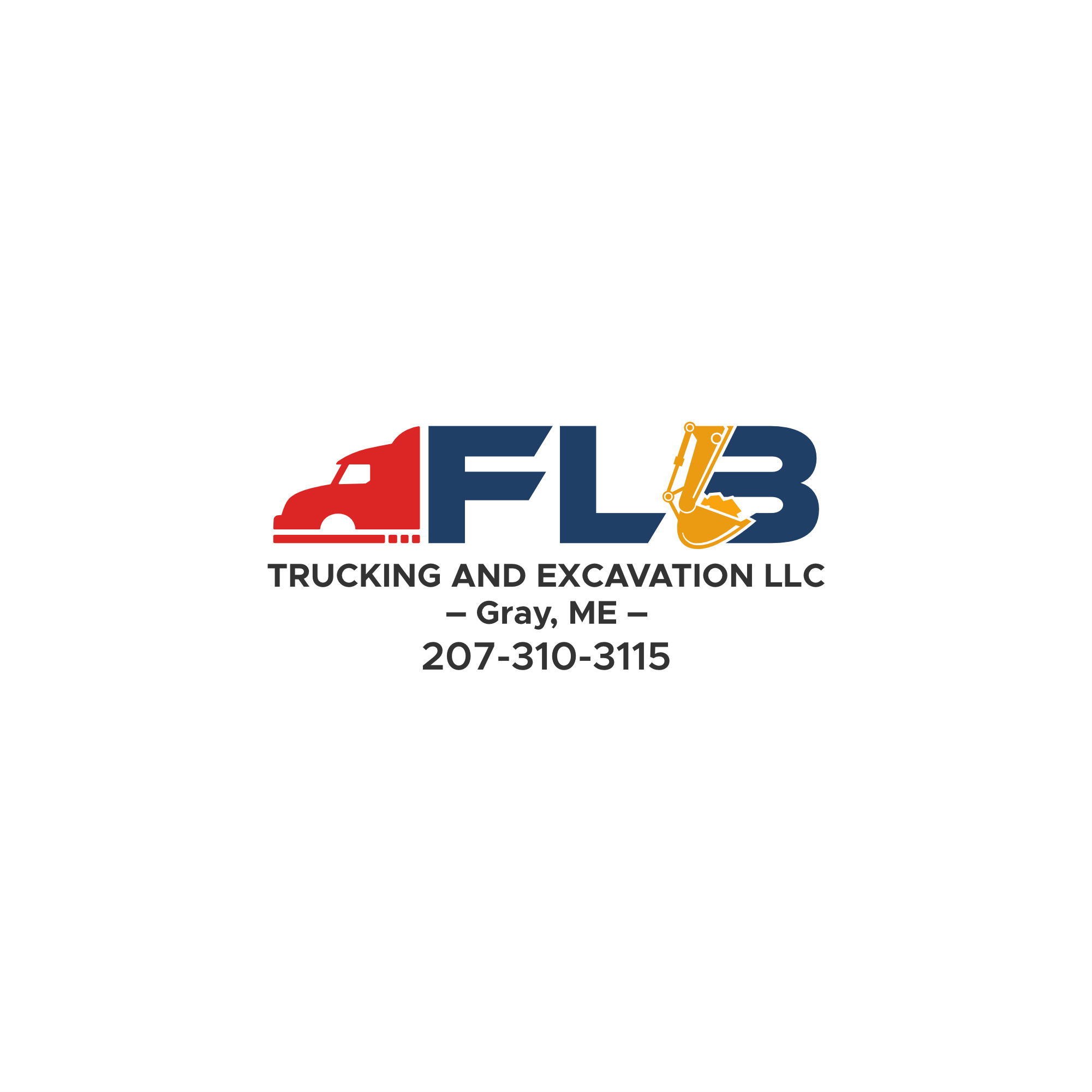 Logo-Design von dimasyogapratama für FLB TRUCKING AND EXCAVATION LLC | Design #30955169