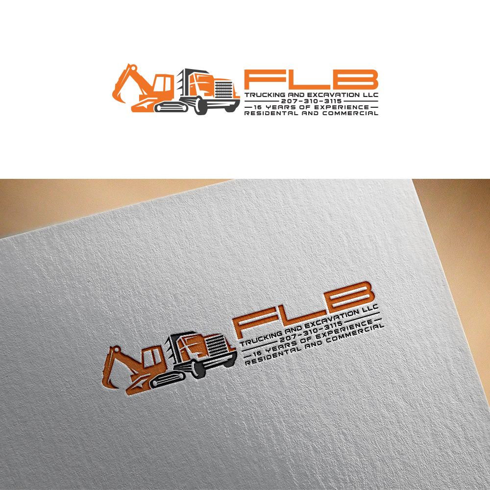 Logo-Design von RA-bica für FLB TRUCKING AND EXCAVATION LLC | Design #30963666