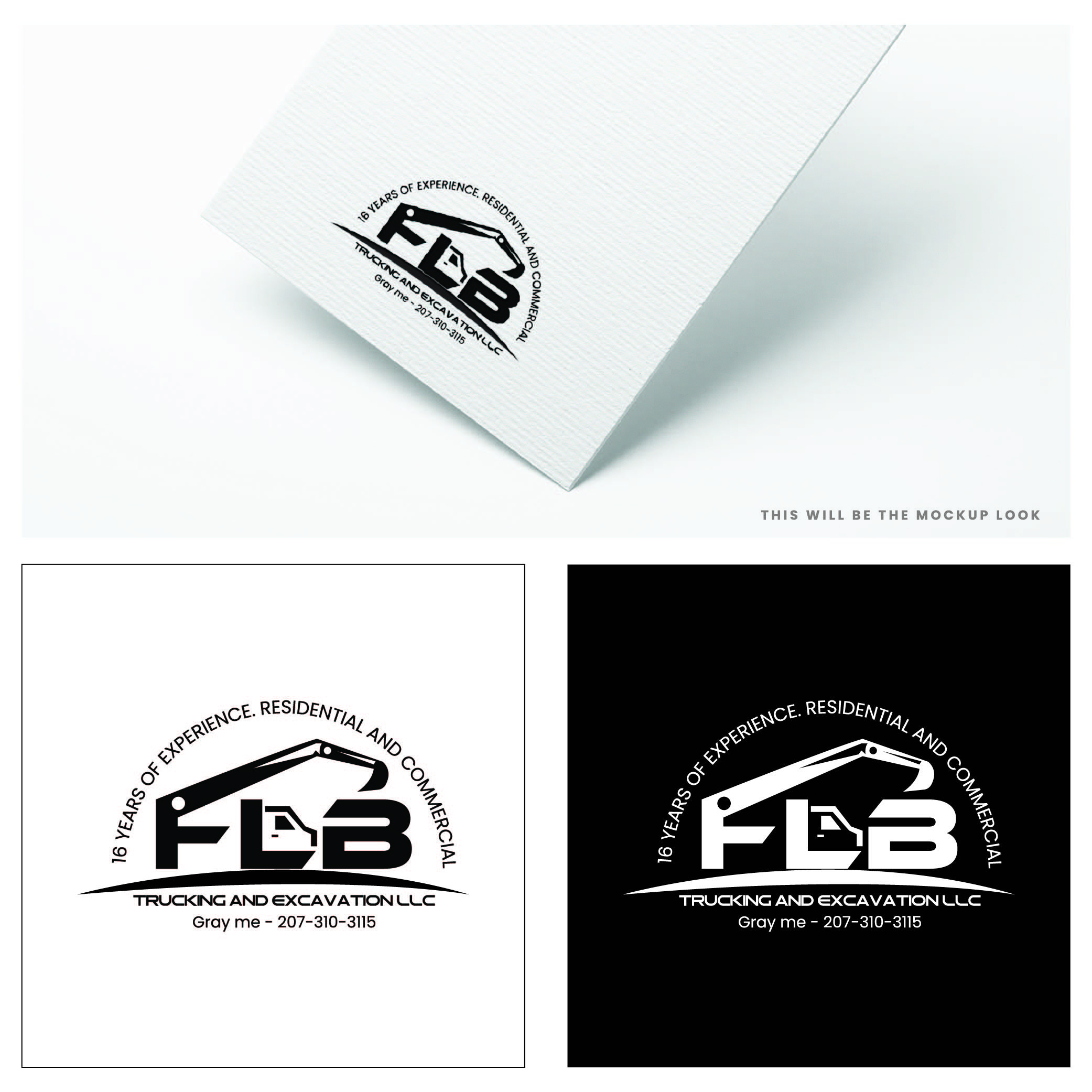 Logo Design by Design_Duo for FLB TRUCKING AND EXCAVATION LLC | Design #30963819