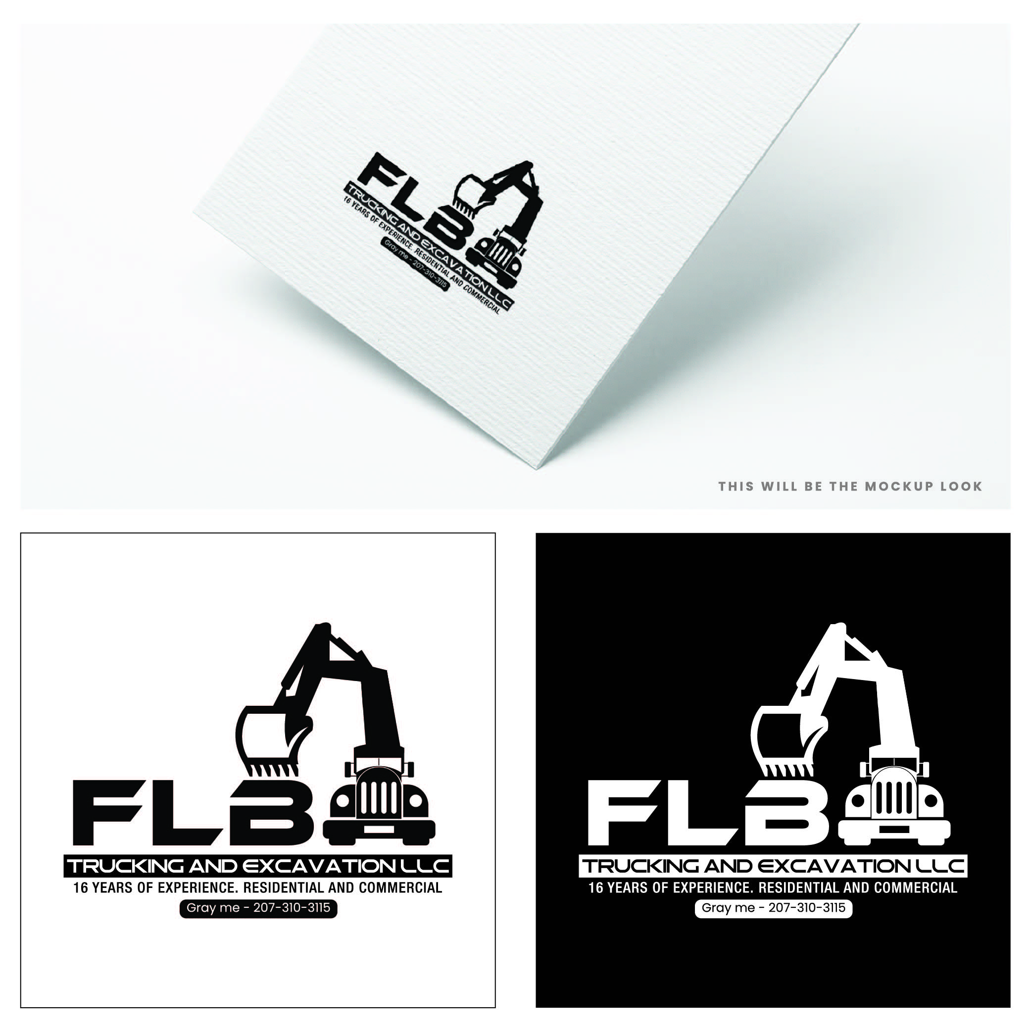 Logo Design by Design_Duo for FLB TRUCKING AND EXCAVATION LLC | Design #30963820
