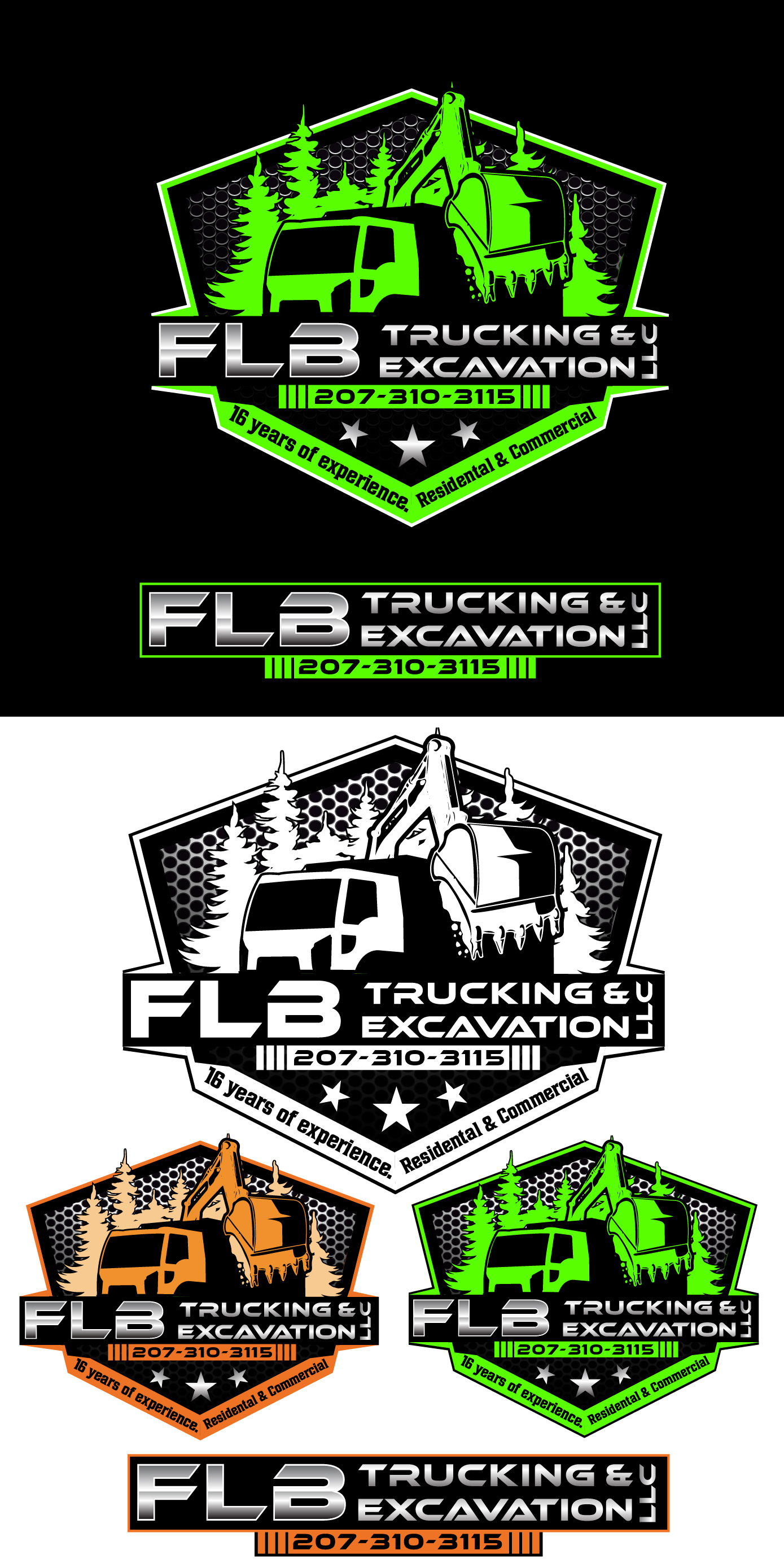 Logo-Design von VisionCraft für FLB TRUCKING AND EXCAVATION LLC | Design #30956490