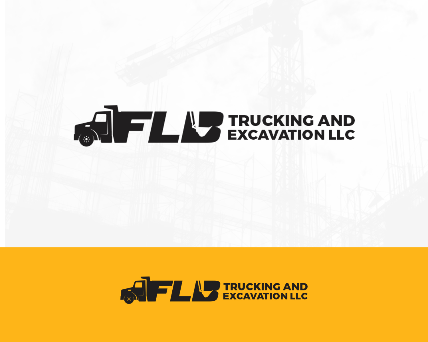 Logo-Design von Djamdesign für FLB TRUCKING AND EXCAVATION LLC | Design #30954917